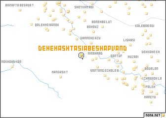 map of Deh-e Hasht Āsīāb-e Shapvand