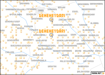 map of Deh-e Ḩeydarī