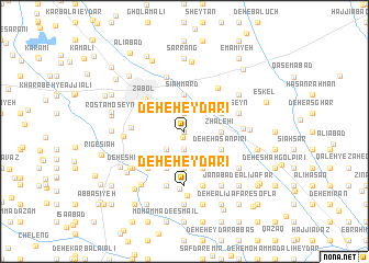 map of Deh-e Ḩeydarī