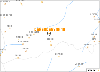 map of Deh-e Ḩoseyn Kar