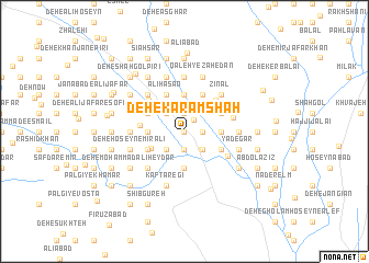 map of Deh-e Karam Shāh