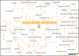 map of Deh-e Karbalā\