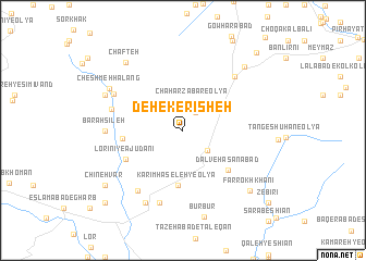 map of Deh-e Kerīsheh