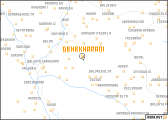 map of Deh-e Kharānī