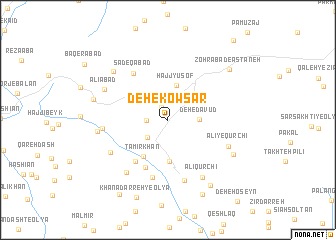 map of Deh-e Kows̄ar