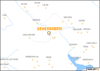 map of Deh-e Māh Banī