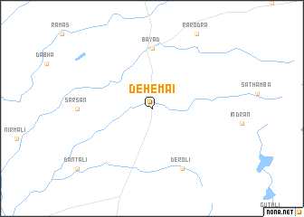 map of Dehemāi