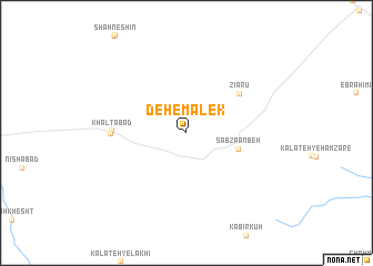 map of Deh-e Malek