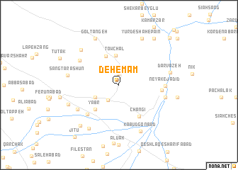 map of Deh Emām