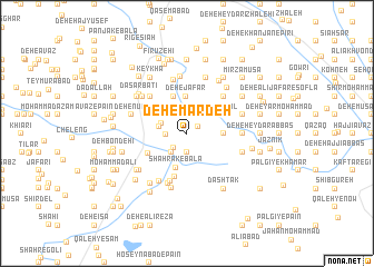 map of Deh-e Mardeh