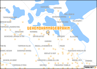 map of Deh-e Moḩammad Ebrāhīm