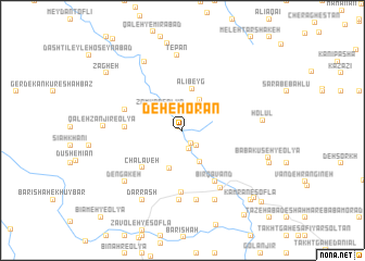 map of Deh-e Morān