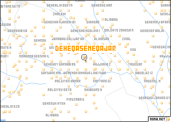 map of Deh-e Qāsem-e Qajar