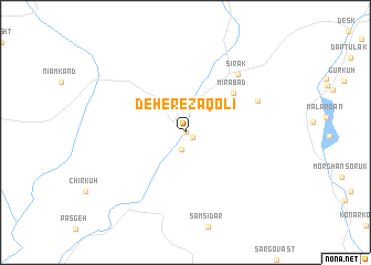 map of Deh-e Reẕā Qolī