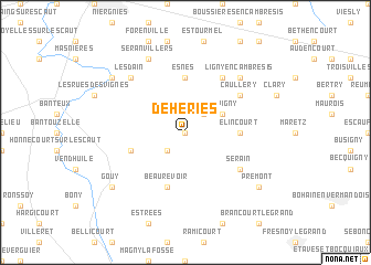 map of Dehéries