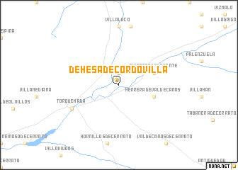 map of Dehesa de Cordovilla