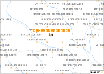 map of Dehesa de Romanos