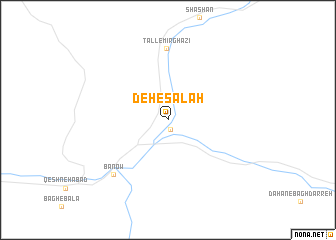 map of Deh-e Şalāḩ