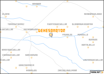 map of Dehesa Mayor