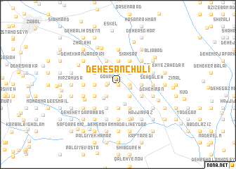 map of Deh-e Sanchūlī