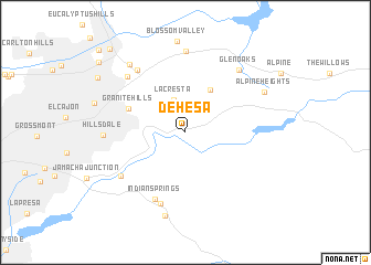 map of Dehesa