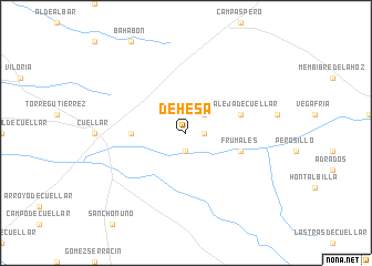 map of Dehesa