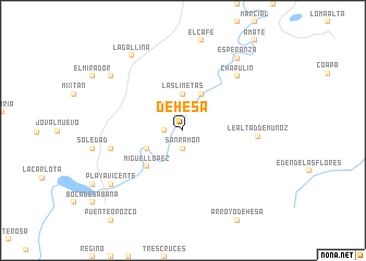 map of Dehesa