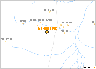 map of Deh-e Sefīd