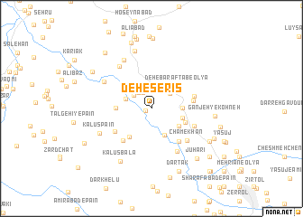 map of Deh-e Serīs