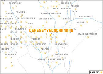 map of Deh-e Seyyed Moḩammad