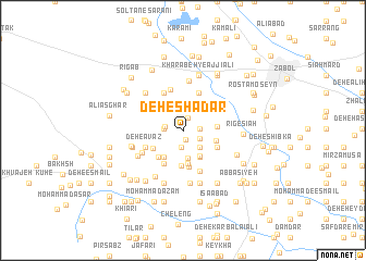 map of Deh-e Shadar