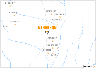 map of Deh-e Shādī