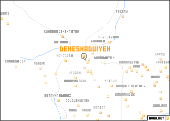map of Deh-e Shādū\