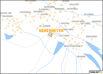 map of Deh-e Sheykh