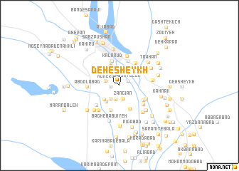 map of Deh-e Sheykh