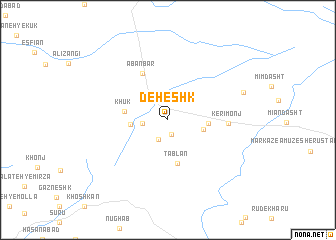 map of Deheshk