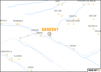 map of Dehesht