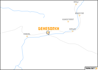 map of Deh-e Sorkh