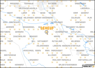 map of De Heuf