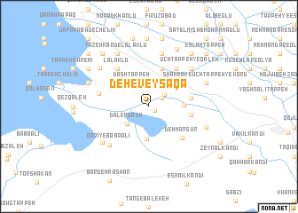 map of Deh-e Veys Āqā