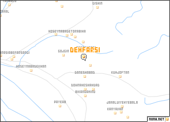 map of Deh Fārsī