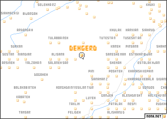 map of Deh Gerd