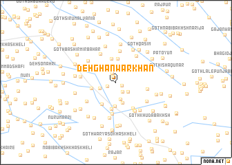 map of Deh Ghanwar Khān