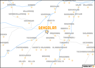 map of Deh Golān