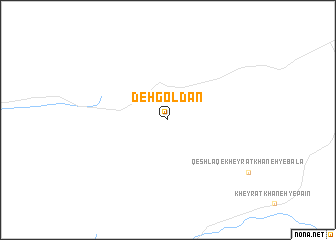 map of Deh Goldān