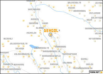 map of Deh Gol