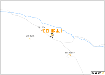 map of Deh Ḩājjī