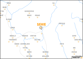 map of Déhié