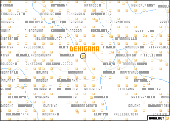 map of Dehigama