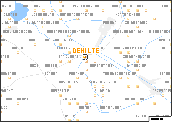 map of De Hilte